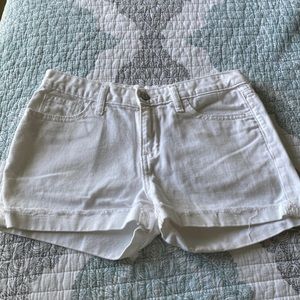 Girls white shorts size 16
